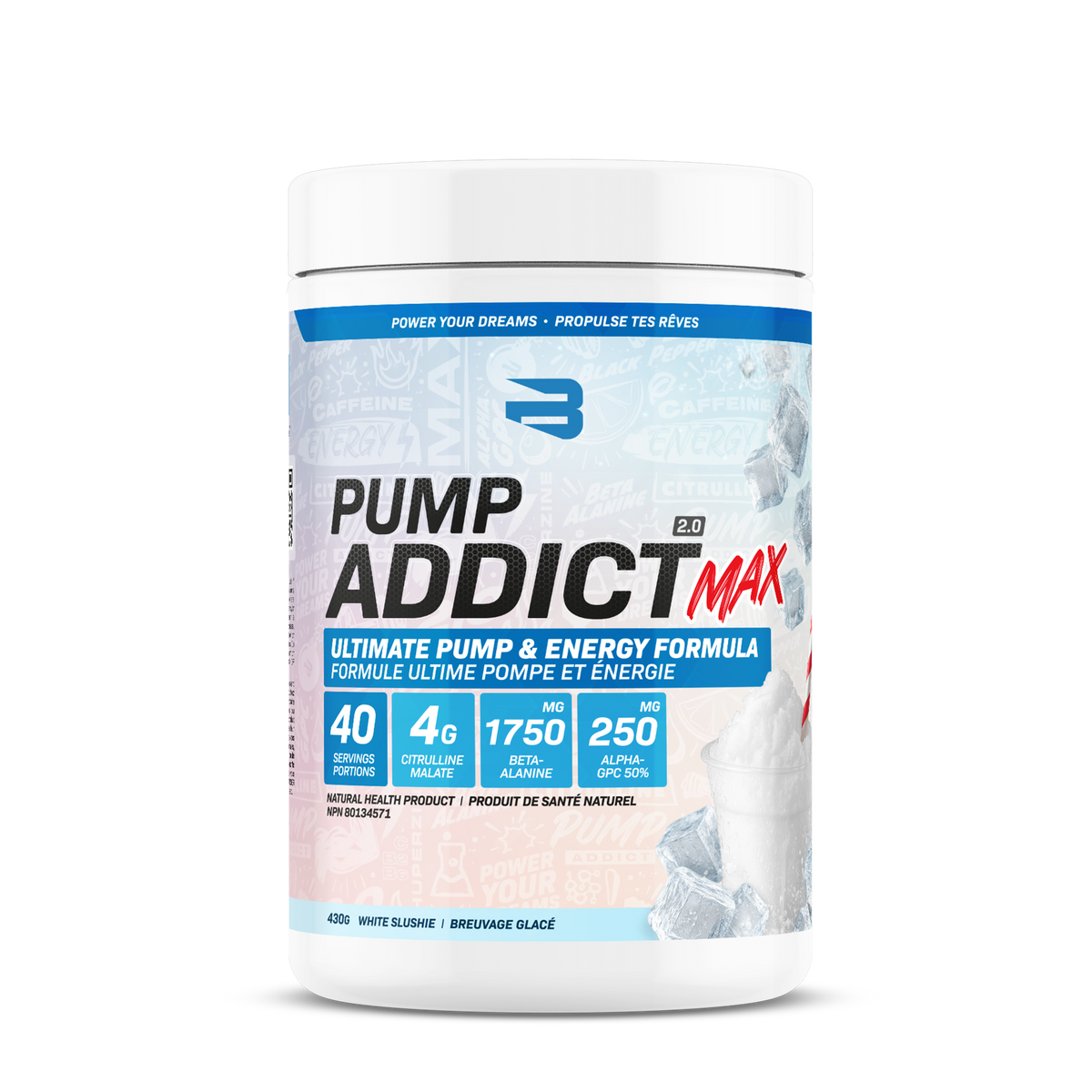 Believe Pump Addict MAX 2.0 40 servings 425g