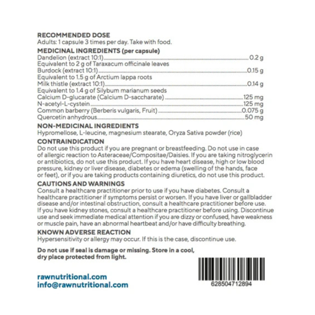 Raw Nutritional Liver Care 90 Capsules