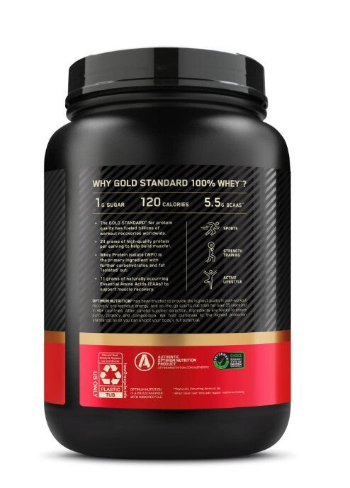 Rear label Gold Standard 1.5lbs Tub