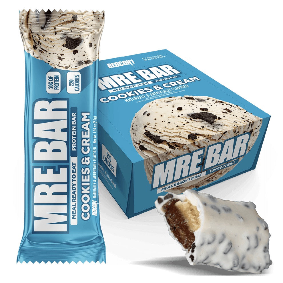 Redcon1 MRE Protein Bar Cookies & Cream (Box of 12)
