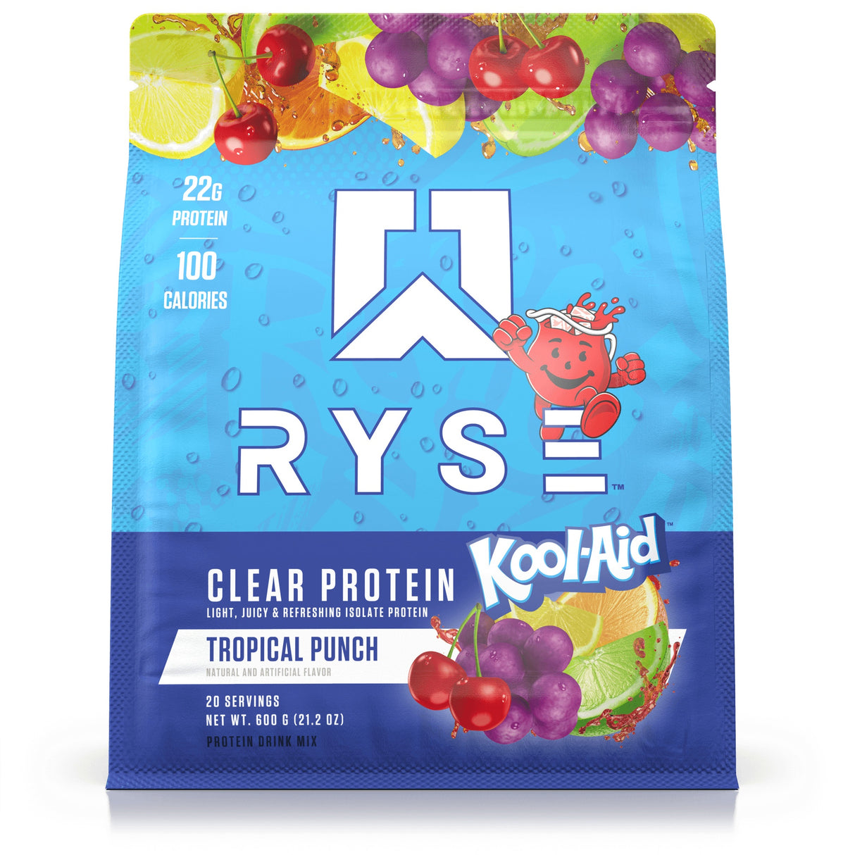 Ryse Clear Protein Powder 20 Servings