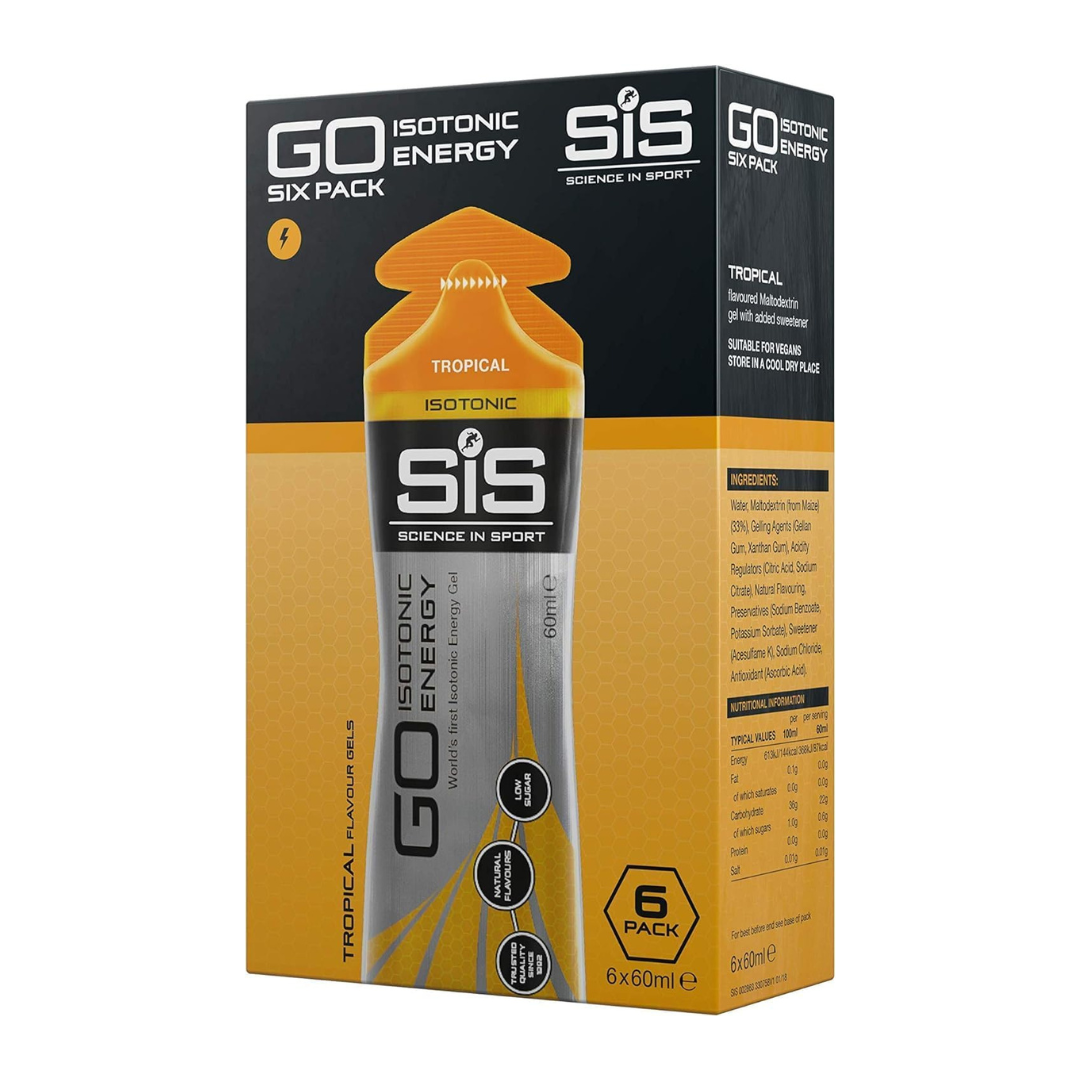 SIS GO Isotonic Energy Gel Tropical 60mL (Pack of 6)