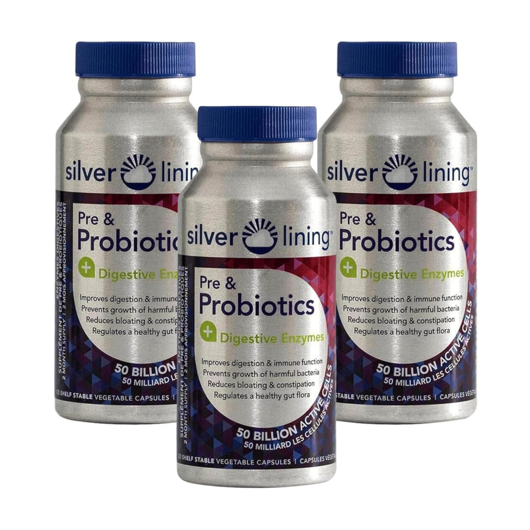 Silver Lining Pre & Probiotics (Pack of 3)