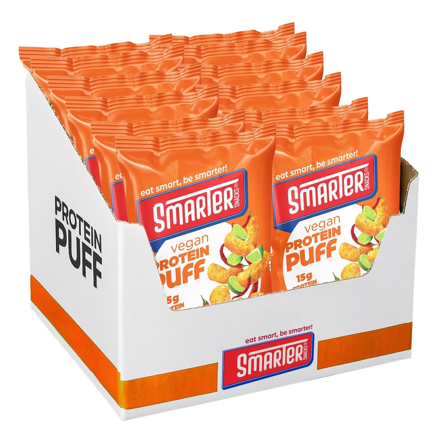 Smarter Snacks Protein Puff Box of 12 (Chili & Lime)