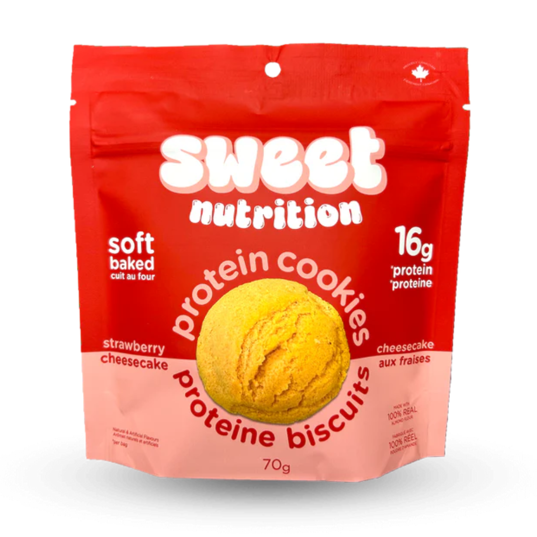 Sweet Nutrition Protein Cookies Strawberry Cheesecake (Box of 6)