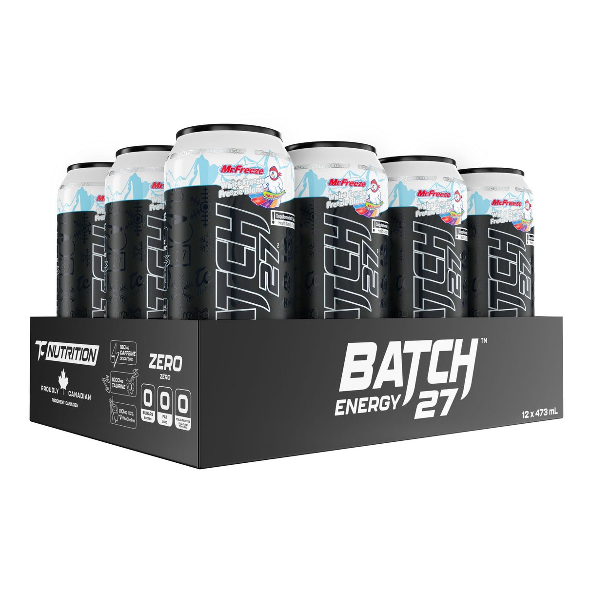 TC Batch 27 Energy Drinks (Case of 12 x 473mL) - White Freezie
