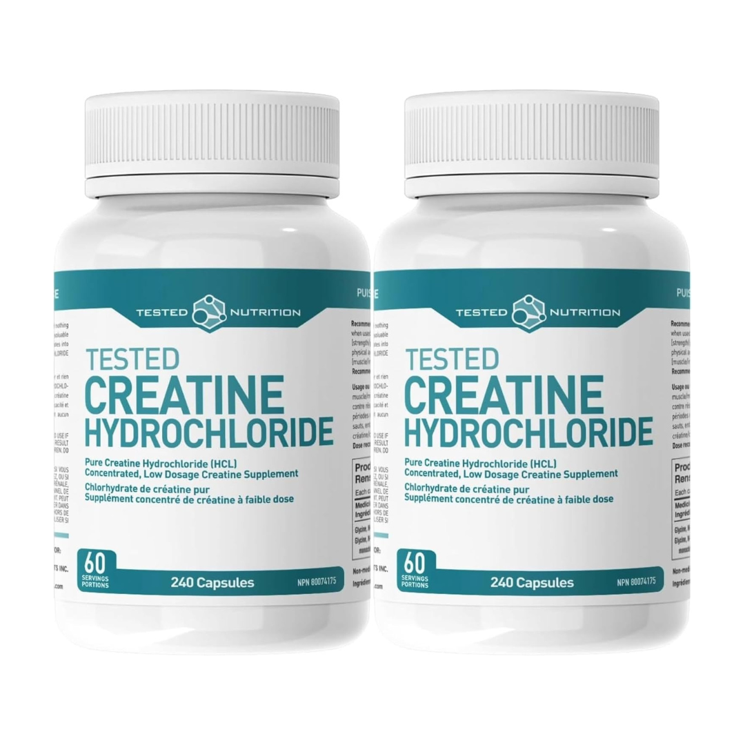 Tested Nutrition Creatine HCL 240 Capsules (Pack of 2)