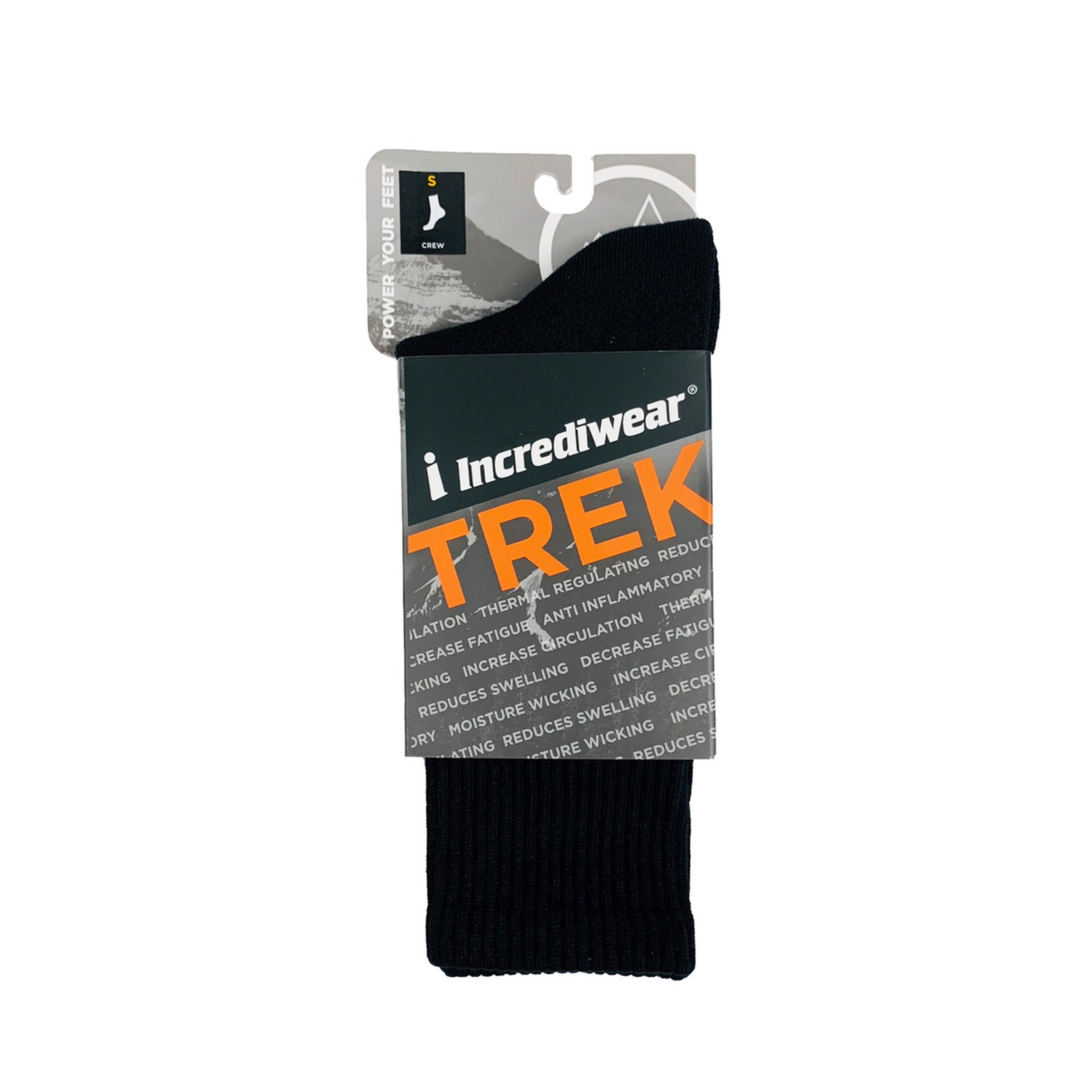 Incrediwear Black Trek Socks
