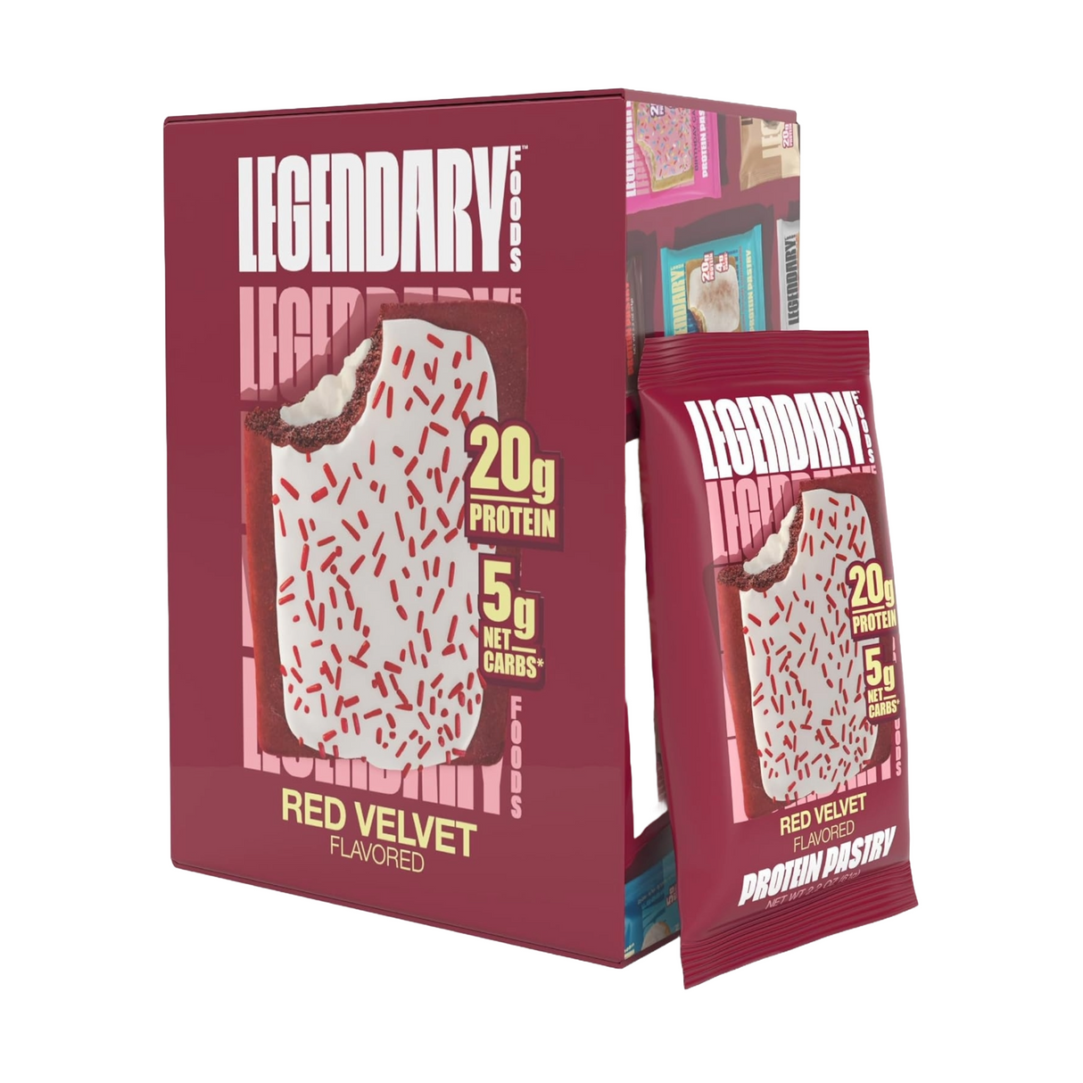 Legendary Foods Protein Pastry Red Velvet (Box of 8)