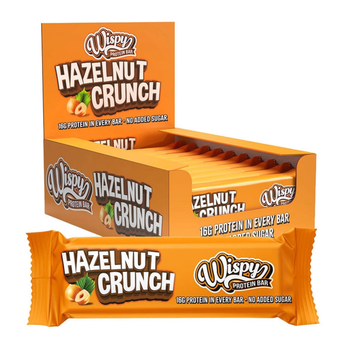 Wispy Protein Bar - Hazelnut Crunch (Box of 10 Bars)