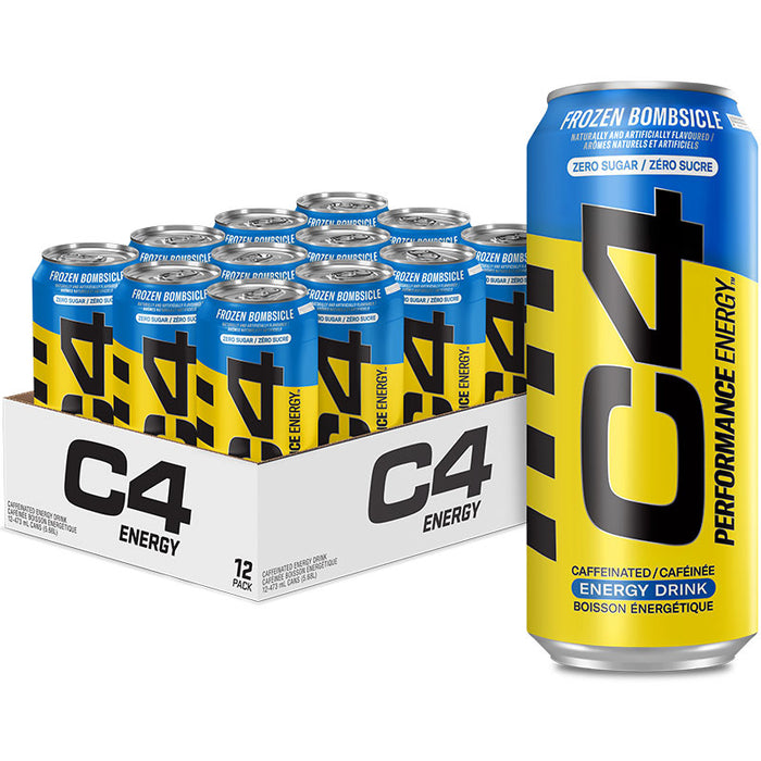 Cellucor C4 Energy Drink Frozen Bombsicle (Case of 12 x 473ml Cans)