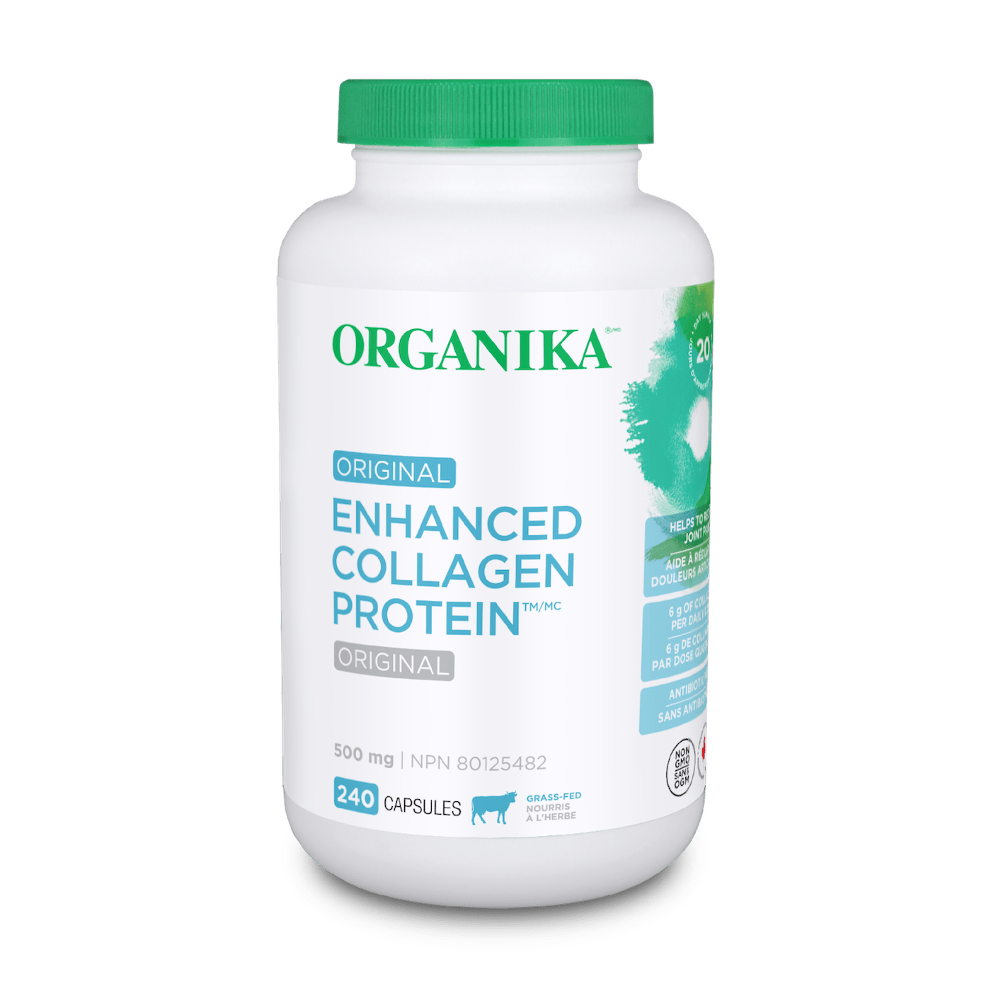 Organika Original Enhanced Collagen Protein 240 Capsules