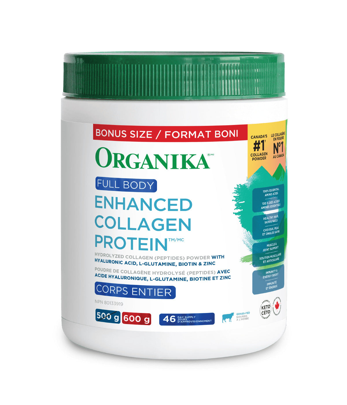 Organika Full Body Enhanced Collagen Protein 600g