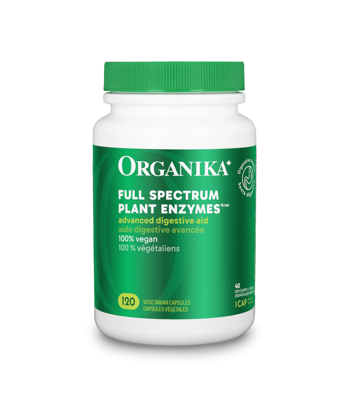 Organika Full Spectrum Plant Enzymes 120 Veggie Capsules