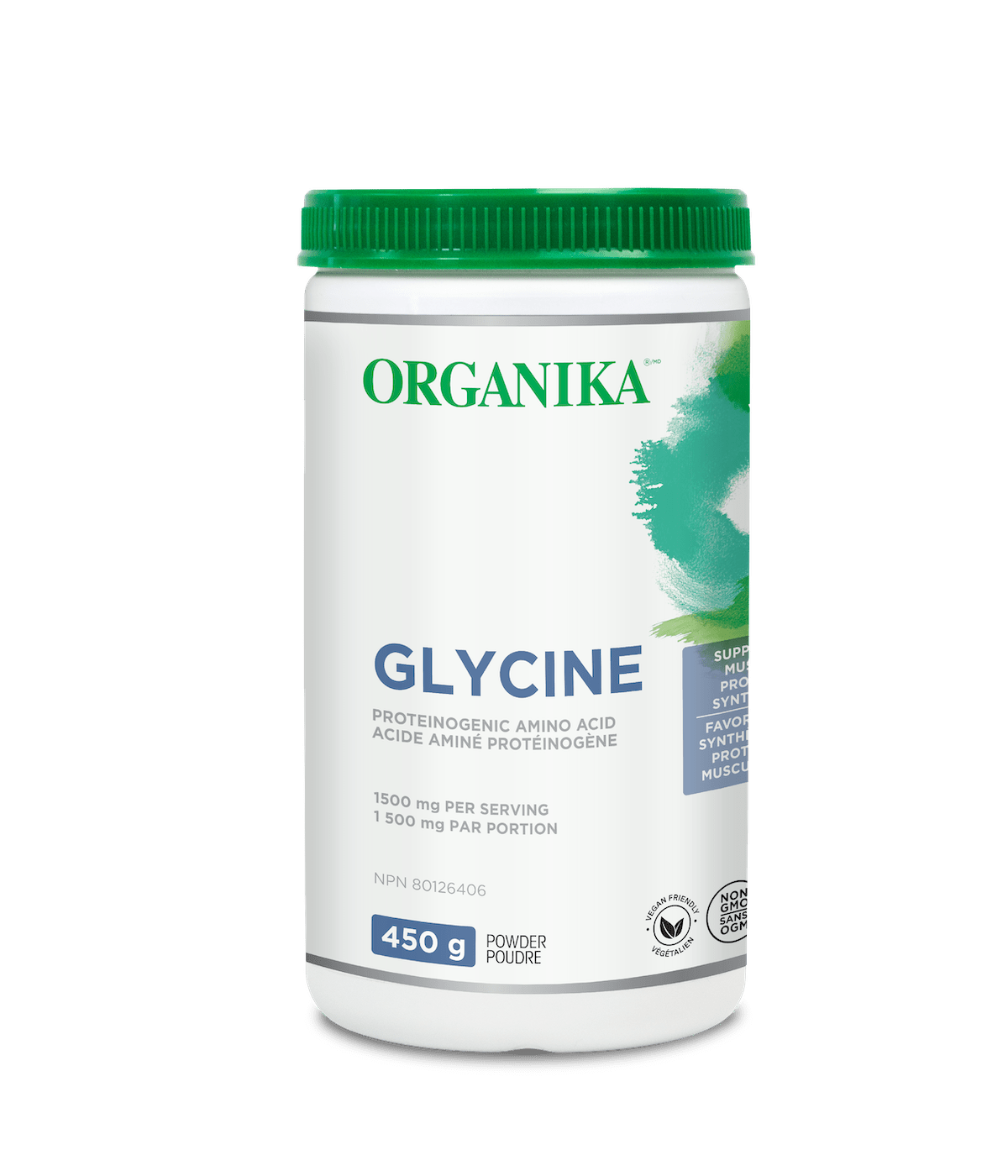 Organika Glycine Proteinogenic Amino Acid Powder Unflavoured 450g