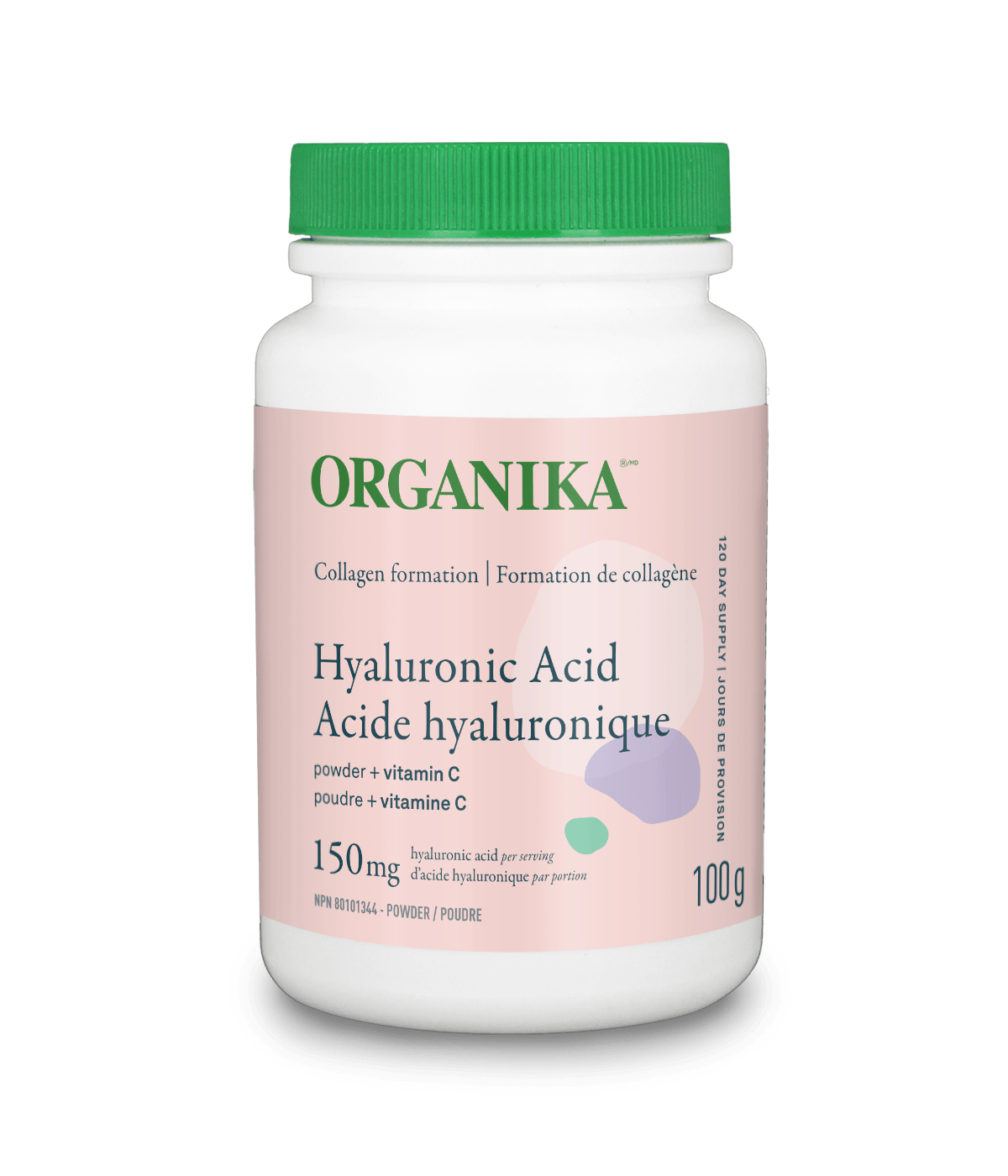 Organika Hyaluronic Acid 150mg 100g Powder Unflavoured