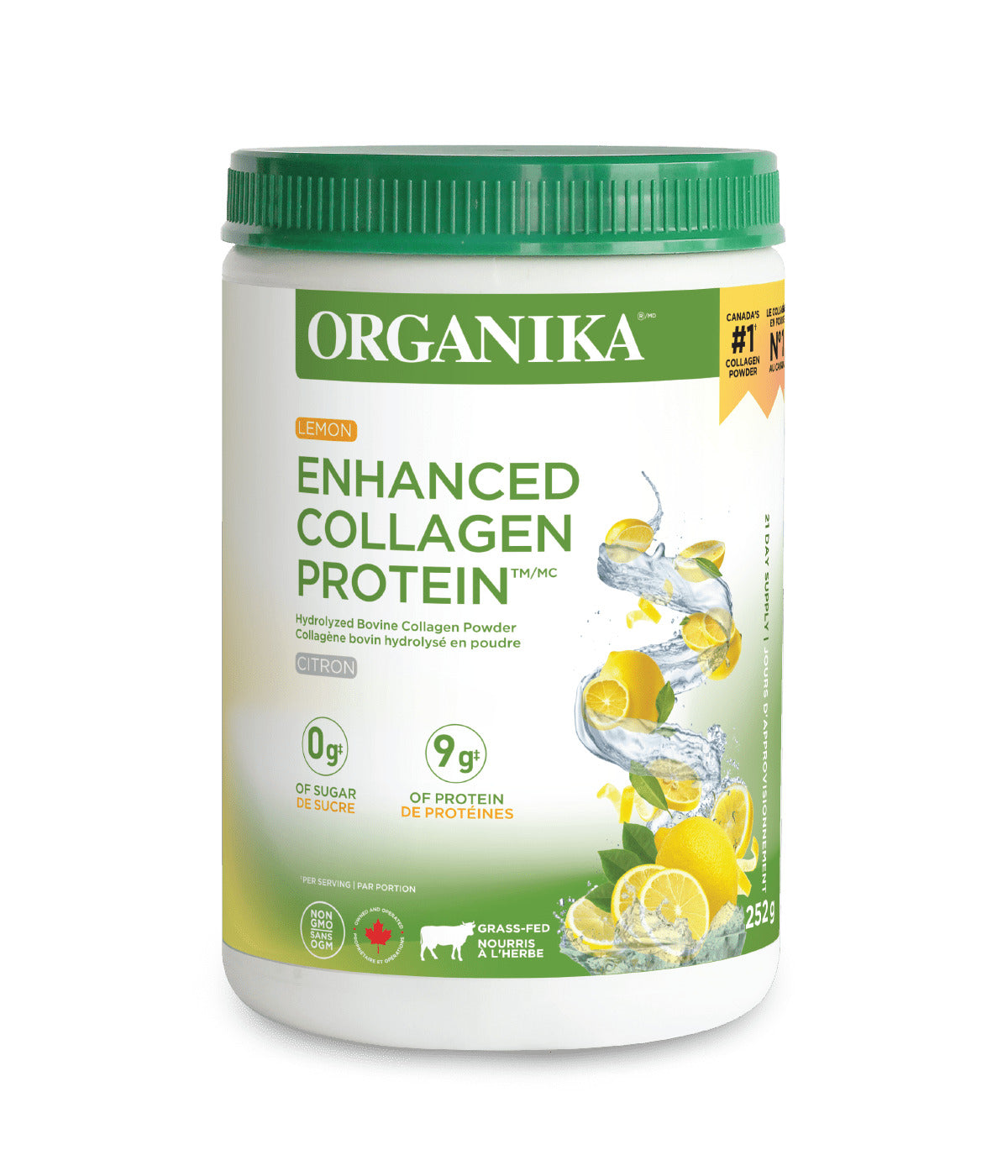 Organika Enhanced Bovine Collagen Protein 252g