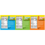 Built Sour Puff Bars Variety Pack (Pack of 12 Bars) — ingredients label and nutrition facts panel