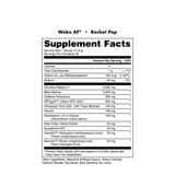 Bucked Up Woke AF Pre-Workout 40 Servings — Rocket Pop — ingredients label and nutrition facts panel