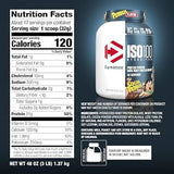 Dymatize Iso 100 Hydrolyzed Whey Protein 3LB — Cocoa Pebbles — ingredients label and nutrition facts panel