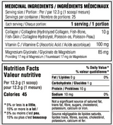 Believe Marine Collagen Refresher 25 Servings — Watermelon Lime — ingredients label and nutrition facts panel