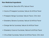 Believe Supplements Superfoods + Greens 30 Servings — Orange Vanilla — ingredients label and nutrition facts panel