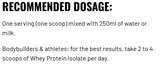 Limitless Pharma Whey Protein 5lbs — ingredients label and nutrition facts panel