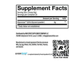 RAW Pump2 Glycerol Pre Workout 20 Servings — ingredients label and nutrition facts panel