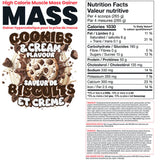 Basic Supplements Mass Gainer 6LB — Cookies & Cream — ingredients label and nutrition facts panel