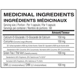 Believe Estrogen Balance 60 capsules — ingredients label and nutrition facts panel