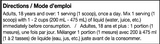 ALT Beef Protein Isolate 1.3lbs 25 servings — ingredients label and nutrition facts panel