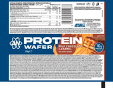 Applied Nutrition Protein Wafer Bar Milk Chocolate Caramel (Box of 12) — ingredients label and nutrition facts panel
