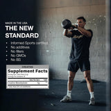 RAW Creatine Monohydrate 5g Sachets - Box of 30 Stick Packs — ingredients label and nutrition facts panel