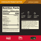 ON Gold Standard 100% Whey Protein 2LB — Chocolate Peanut Butter — ingredients label and nutrition facts panel
