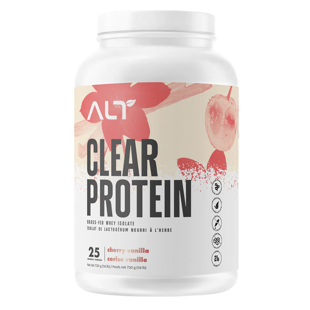 ALT Clear Whey Protein Isolate 2lbs cherry vanilla flavour 25 servings