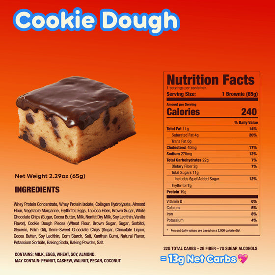 AP Prime Bites Protein Brownie (Box of 12) - Cookie Dough Bites