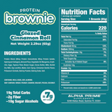 AP Prime Bites Protein Brownies (Box of 12) - Cinnamon Roll