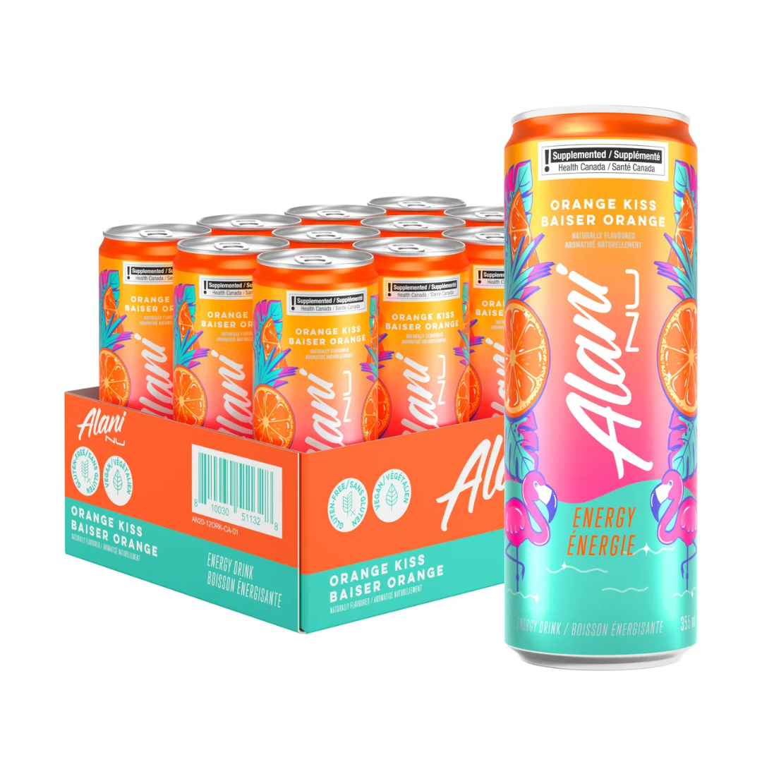 AlaniNu Energy Drink Orange Kiss (Case of 12 x 355ml Cans)