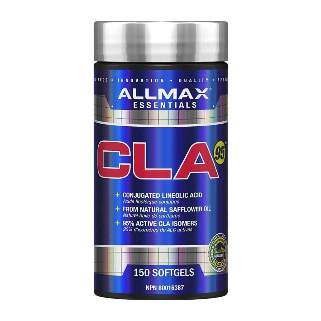 Allmax Essentials CLA 95 150 Softgels — front label of bottle