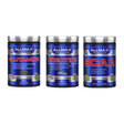 Allmax Muscle Building Stack: three 400 g tubs, Glutamine, Creatine and BCAA