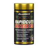 Allmax RapidCuts Shredded Thermogenic Formula 90 Capsules — front label of bottle