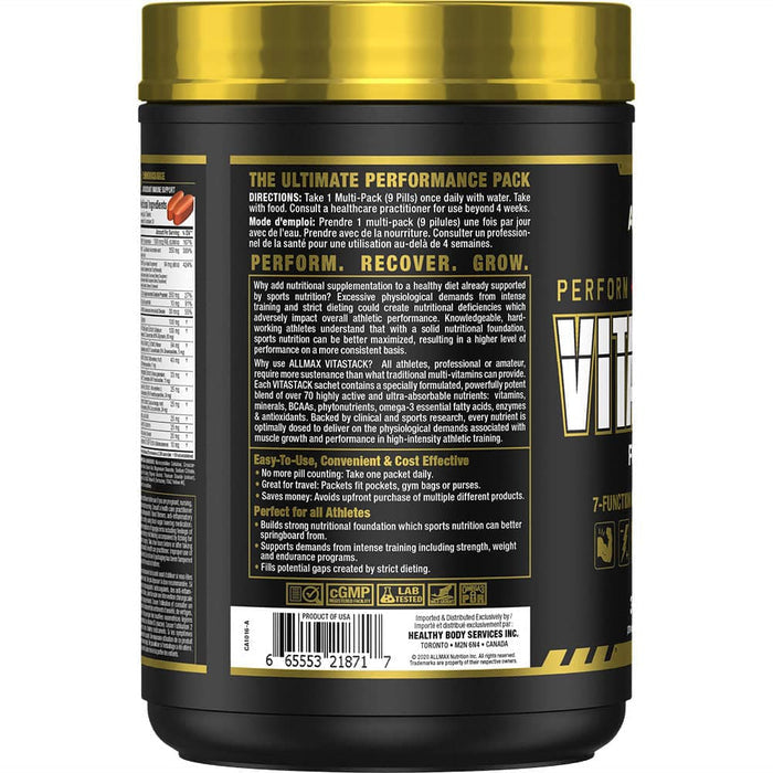 Allmax VitaStack 30 Vitamin Packs