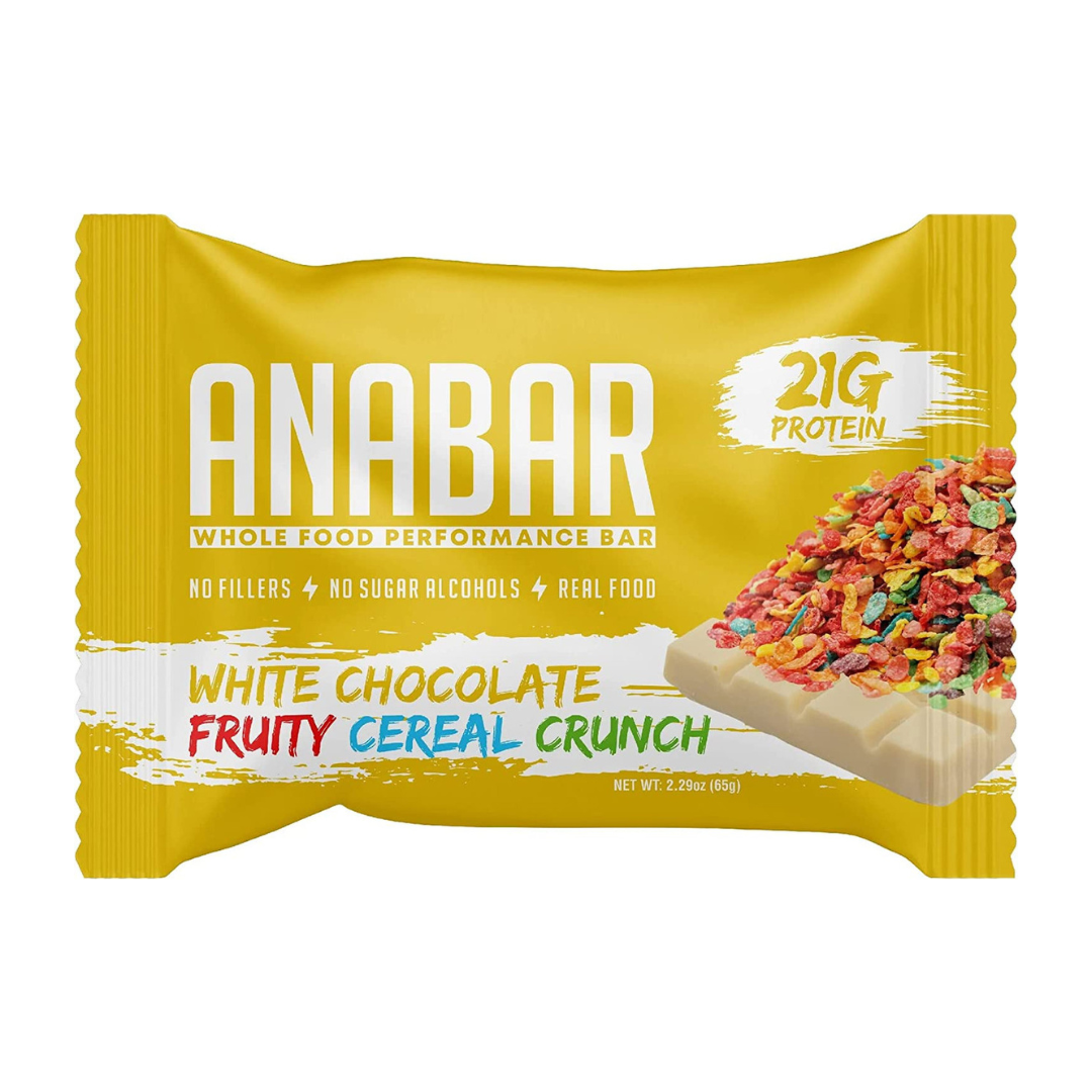 Anabar Whole Food Performance Bar 65g  (Box of 12) - White Chocolate Fruity Cereal Crunch