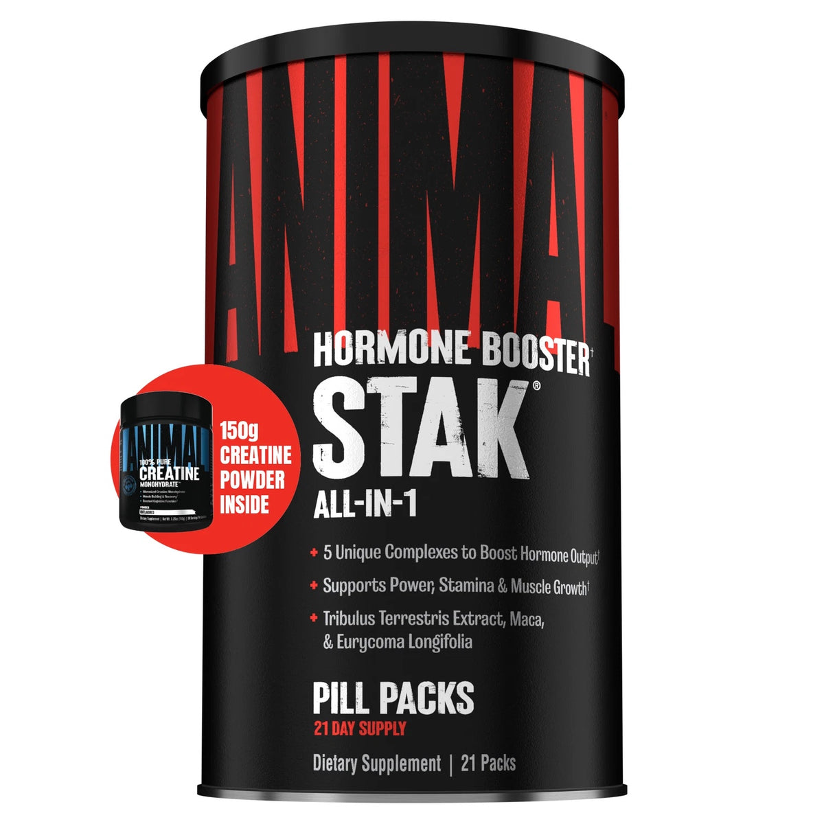 Universal Animal Stak 21 Pack + Creatine 150g Tub