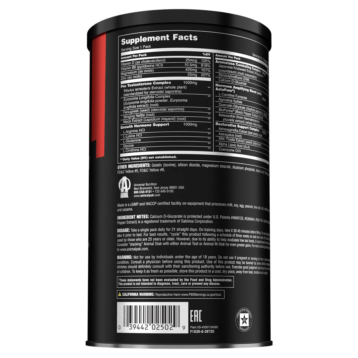 Universal Animal Stak 21 Pack + Creatine 150g Tub