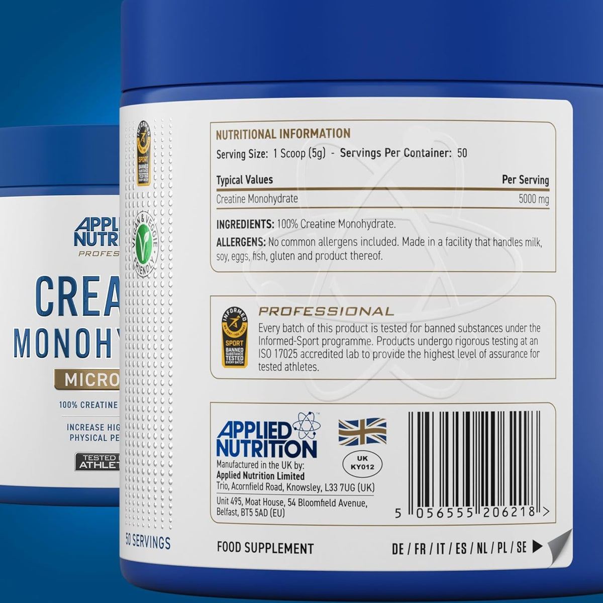 Applied Nutrition Micronized Creatine Monohydrate 250g