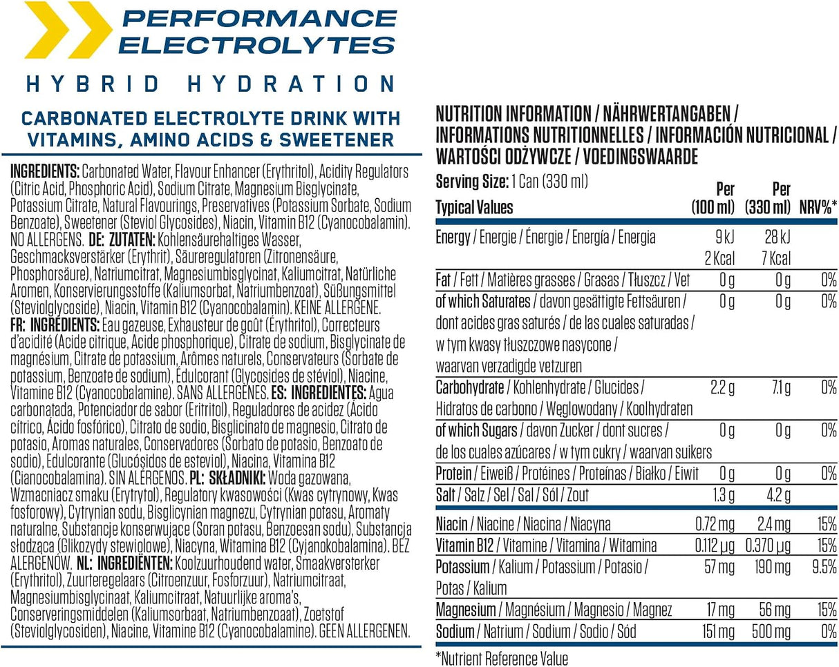 Applied Nutrition Na11 Carbonated Electrolyte Drink Frozen Berries (Case of 12)