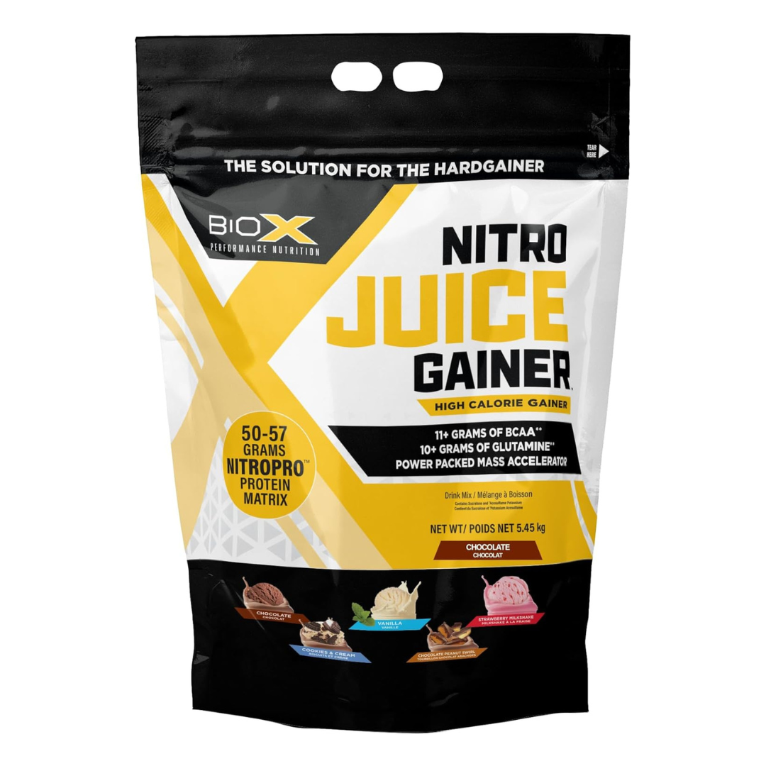 BIOX Nitro Juice Mass Gainer 5.45kg, 12lbs Bag