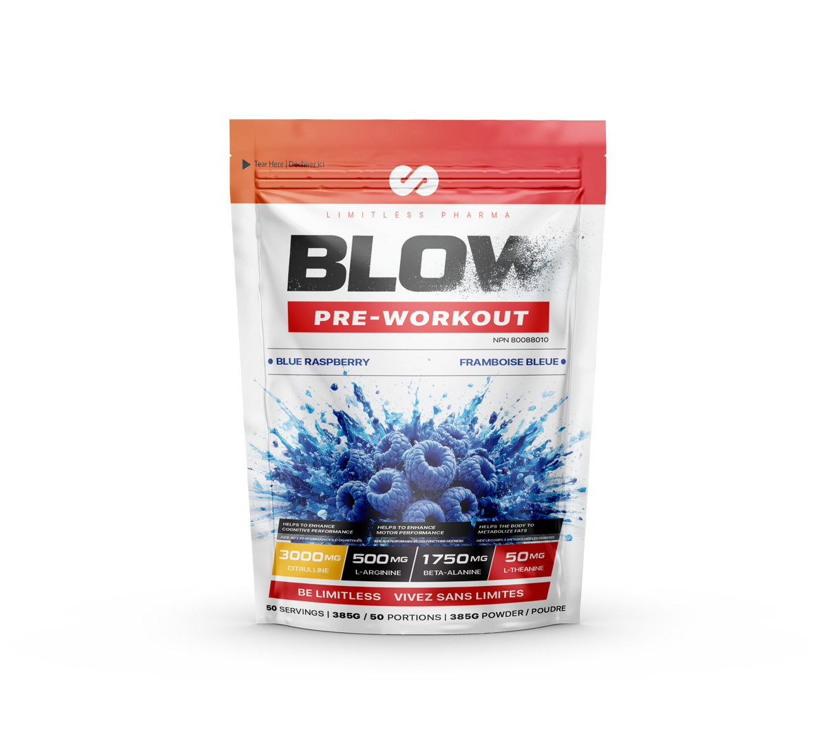 Limitless Pharma BLOW Pre-Workout 50 Servings