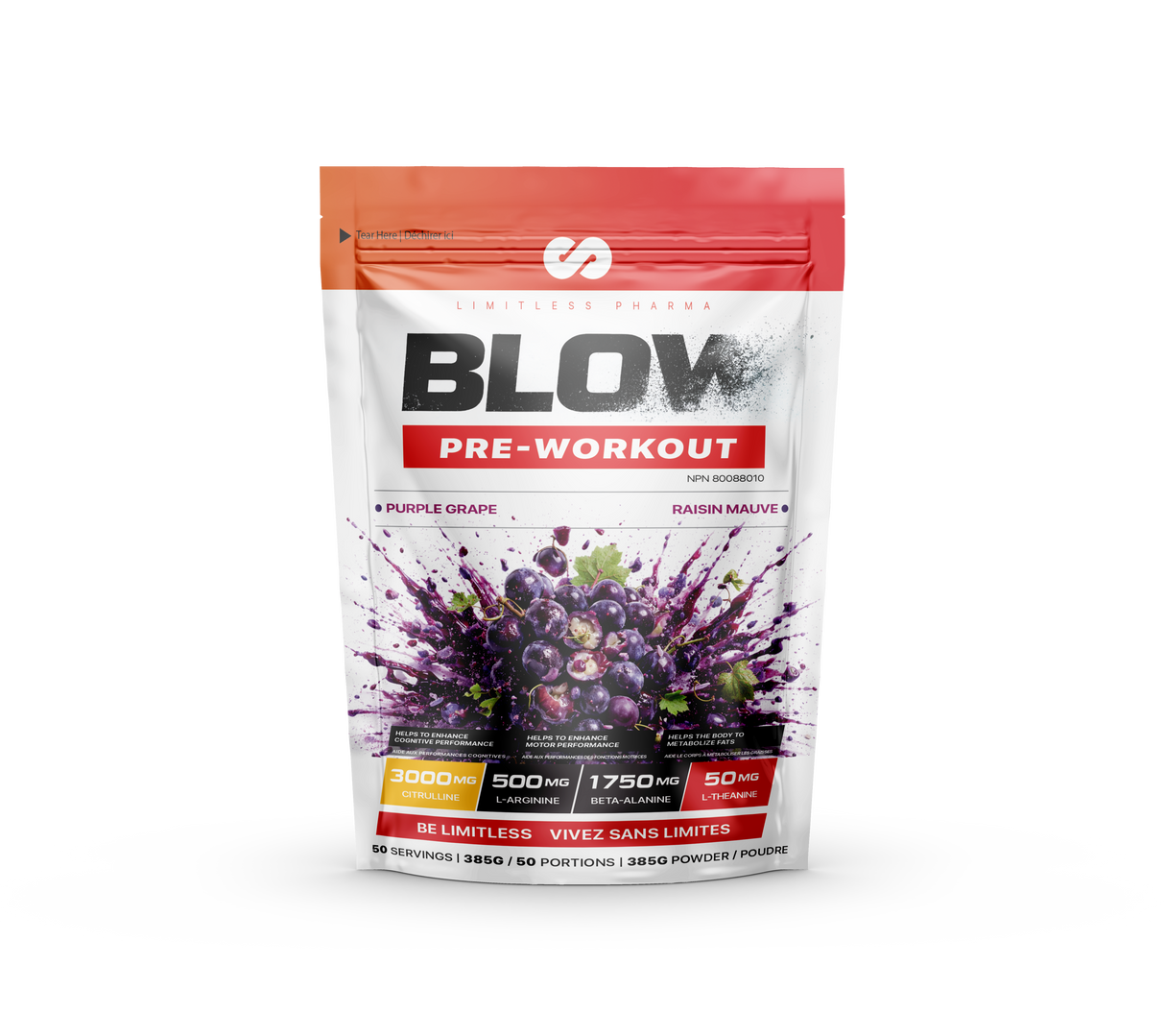 Limitless Pharma BLOW Pre-Workout 50 Servings